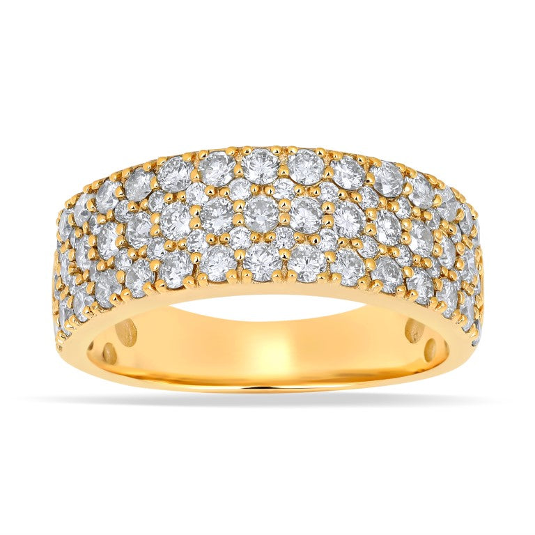 10 Karat Yellow Gold 2.16 Carat Diamonds Fashion Men's Band-0650013-YG