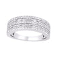 10 Karat White Gold 0.96 Carat Diamonds Classic Men's Band-0660002-WG