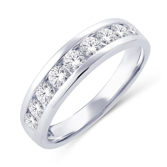 10 Karat White Gold 0.25 Carat Diamonds Classic Ladies Band-0725117-WG