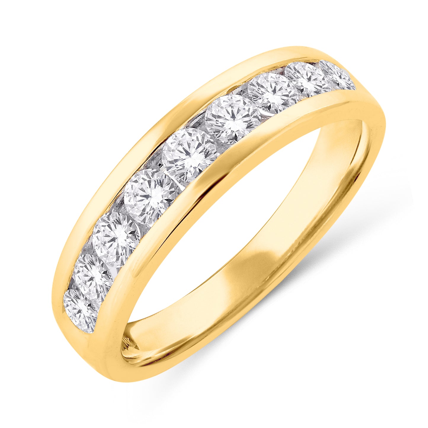 10 Karat Yellow Gold 0.25 Carat Diamonds Classic Ladies Band-0725117-YG