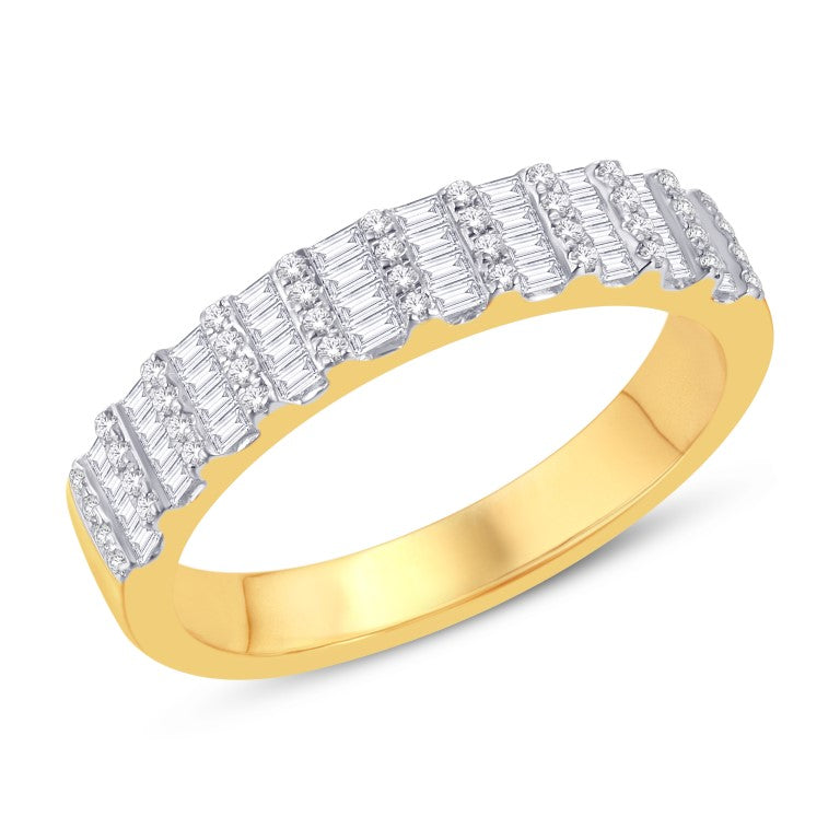 10 Karat Yellow Gold 0.50 Carat Diamonds Fashion Ladies Band-0725341-YG