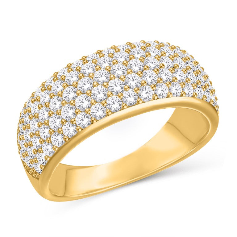 10 Karat All Yellow Gold 1.00 Carat Diamonds Classic Ladies Band-0725926-ALY