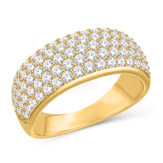 10 Karat All Yellow Gold 1.00 Carat Diamonds Classic Ladies Band-0725926-ALY