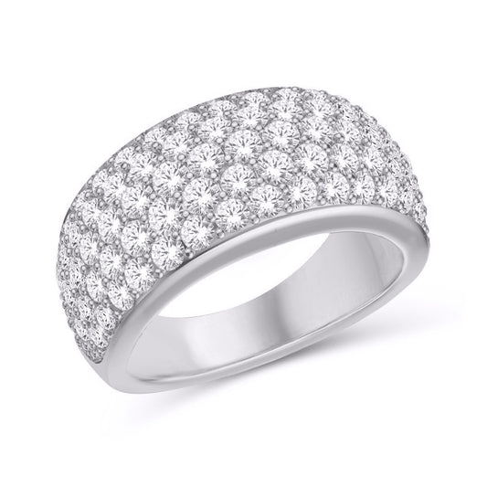 10 Karat White Gold 2.00 Carat Diamonds Classic Ladies Band-0725927-WG
