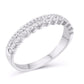 10 Karat White Gold 0.25 Carat Diamonds Classic Ladies Band-0725996-WG
