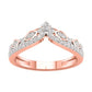 10 Karat Rose Gold 0.25 Carat Diamonds Fancy Ladies Band-0727117-RG