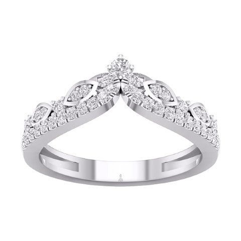 10 Karat White Gold 0.25 Carat Diamonds Fancy Ladies Band-0727117-WG