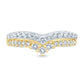 10 Karat Two-Tone (Yellow and White) Gold 0.50 Carat Diamonds Fancy Ladies Band-0729829-YW
