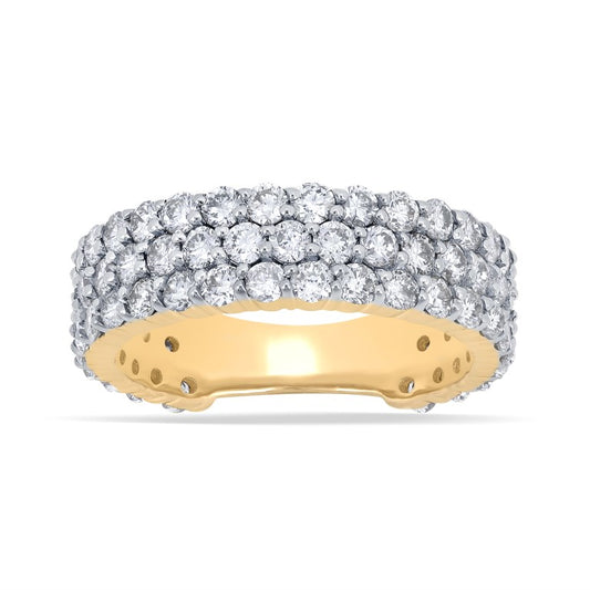 10 Karat Yellow Gold 2.49 Carat Diamonds Classic Ladies Band-0750003-YG
