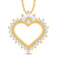 10 Karat All Yellow Gold 0.28 Carat Diamonds Heart Pendant-0826106-ALY