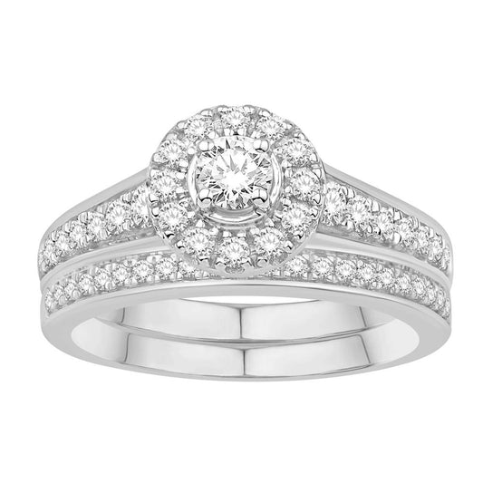 10 Karat White Gold 1.13 Carat Diamonds Round Aleena Pendant-0829265-WG