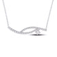 14 Karat White Gold 0.35 Carat Diamonds Bypass Pendant-0832081-WG