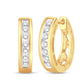 10 Karat Yellow Gold 0.25 Carat Diamonds Classic Hoops-0925136-YG