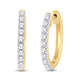 10 Karat Yellow Gold 0.25 Carat Diamonds Classic Hoops-0925169-YG