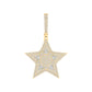 10 Karat Two-tone (Yellow and White) Gold 0.80 Carat Diamonds Star HipHop Pendant-1027102-YW