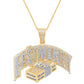 10 Karat Yellow Gold 1.40 Carat Diamonds Fast Money HipHop Pendant-1029570-YG