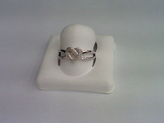 925 SS 0.03CT D- LADIES RING "HEART"