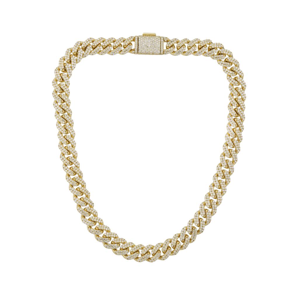 10 Karat Yellow Gold 31.73 Carat Diamonds (15.55mm 22 Inch) Classic Chain-1429047-YG