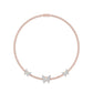 10 Karat Two-Tone (Rose and White) Gold 9.50 Carat Diamonds Butterfly Necklace-1430004-RW
