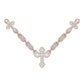 10 Karat Two-Tone (Rose and White) Gold 15.05 Carat Diamonds Latin Cross Necklace-1430025-RW