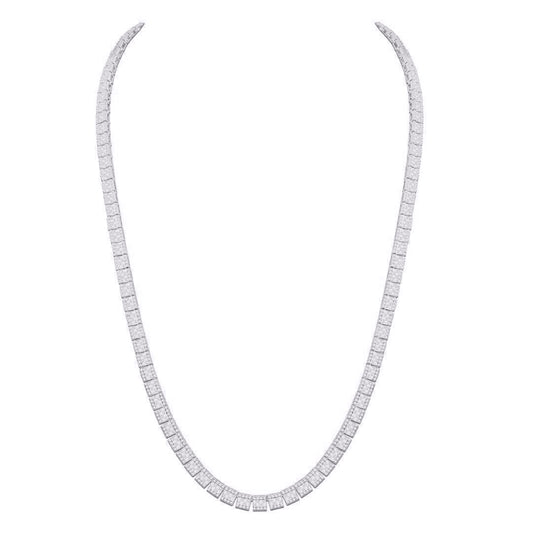 10 Karat White Gold 10.62 Carat Diamonds Fashion Chain-1432072-WG
