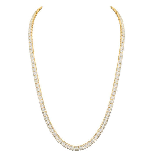 10 Karat Two-Tone (Yellow and White) Gold 10.62 Carat Diamonds Fashion Chain-1432072-YW
