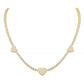 10 Karat Yellow Gold 3.02 Carat Diamonds Heart Necklace-1432081-YG