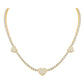 10 Karat Two-Tone (White and Yellow) Gold 3.00 Carat Diamonds Heart Necklace-1432093-WY