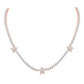 10 Karat Two-Tone (White and Rose) Gold 3.13 Carat Diamonds Star Necklace-1432100-WR