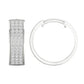 10K 0.25ct Diamond Hoop Earrings