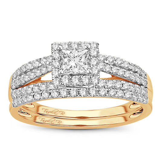 14K  1.00CT  DIAMOND  BRIDAL  RING