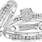 14K 0.54CT Diamond TRIO SET