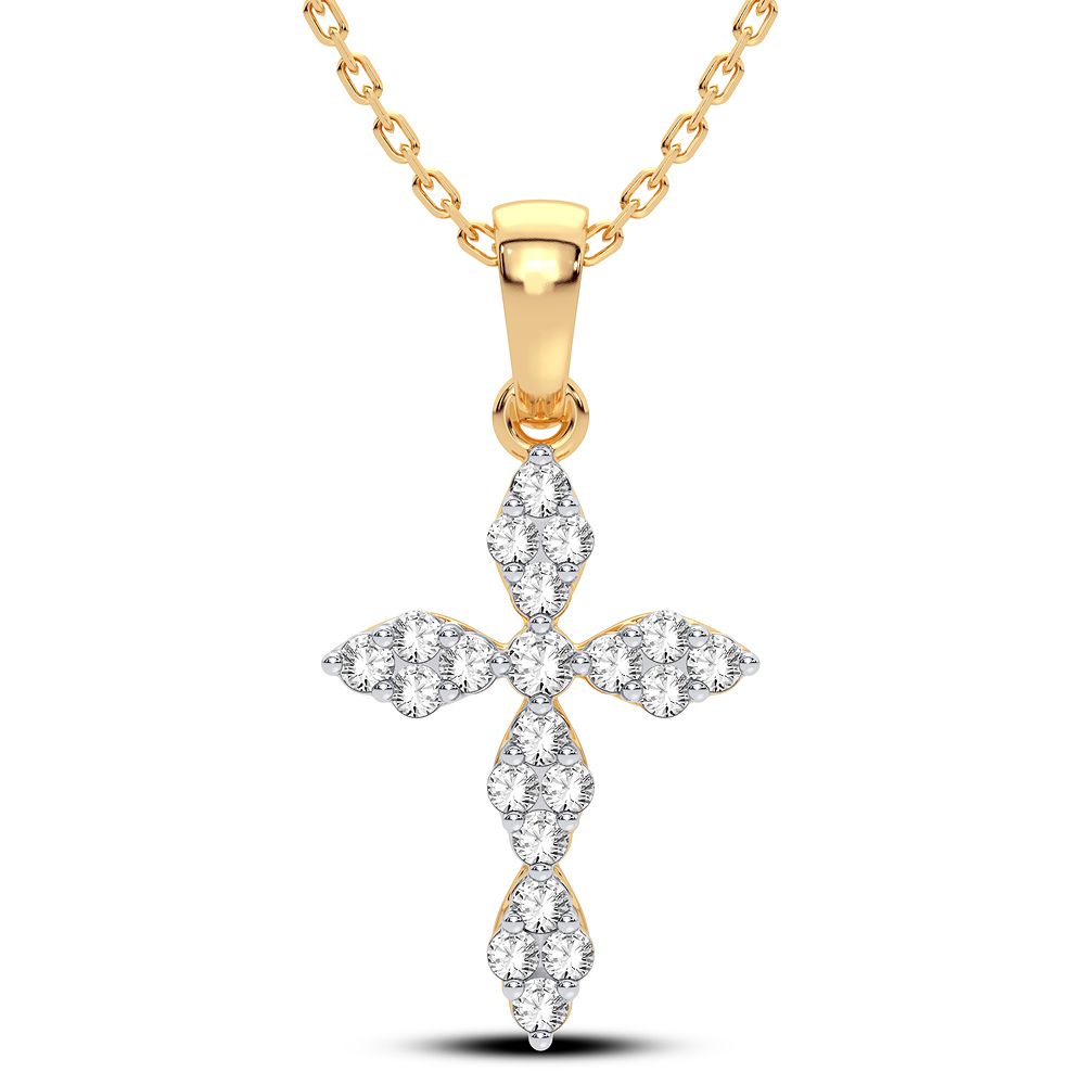 14K 0.25CT Diamond Pendant