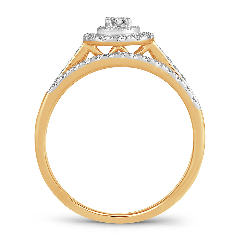 14K 0.33ct  Diamond Bridal Ring