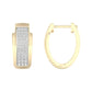 10K 0.25ct Diamond Hoops