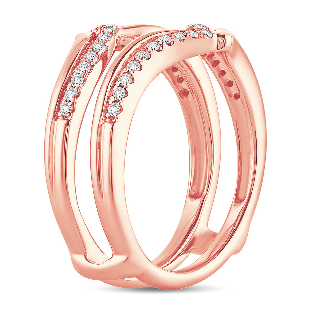 14K 0.25CT Diamond RING GUARD