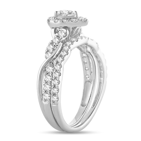 14K 1.00CT Fancy Cut Bridal Ring