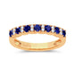 14K 0.10ct Diamond Sapphire Ring