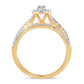 14K 0.75CT Diamond BRIDAL RING