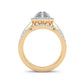 14K 0.75CT Diamond Bridal Ring