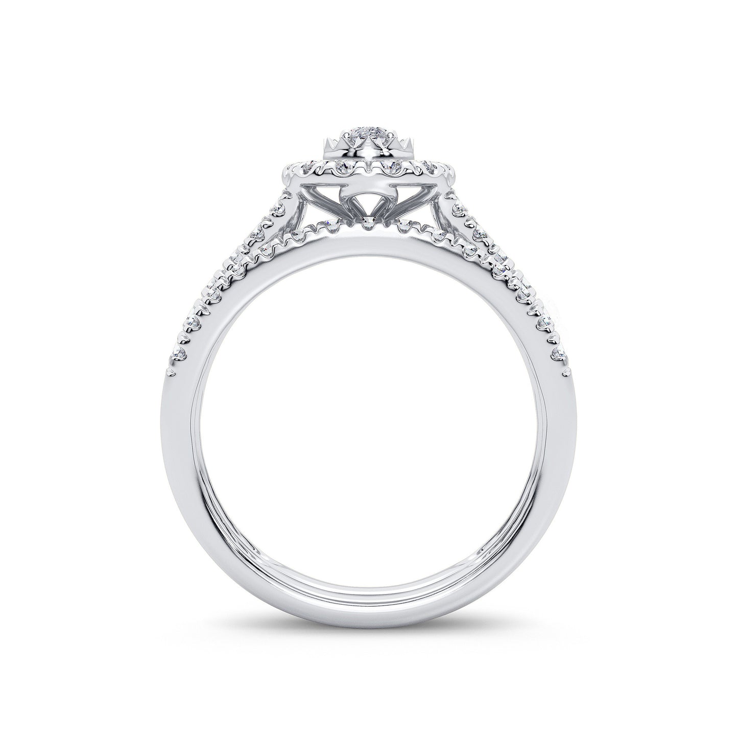 14K 1.00CT Diamond Bridal Ring