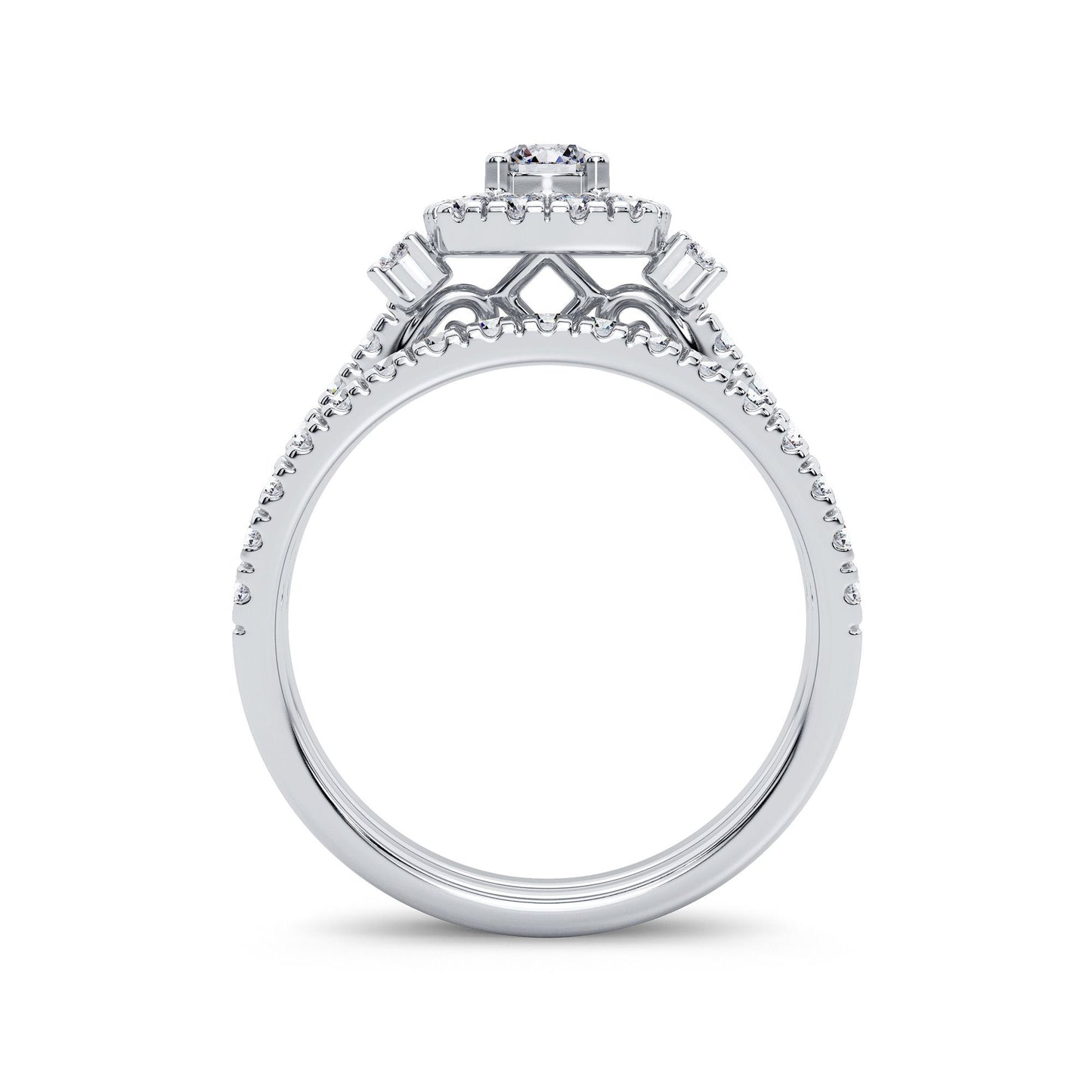 14K 1.00CT Diamond Bridal Ring