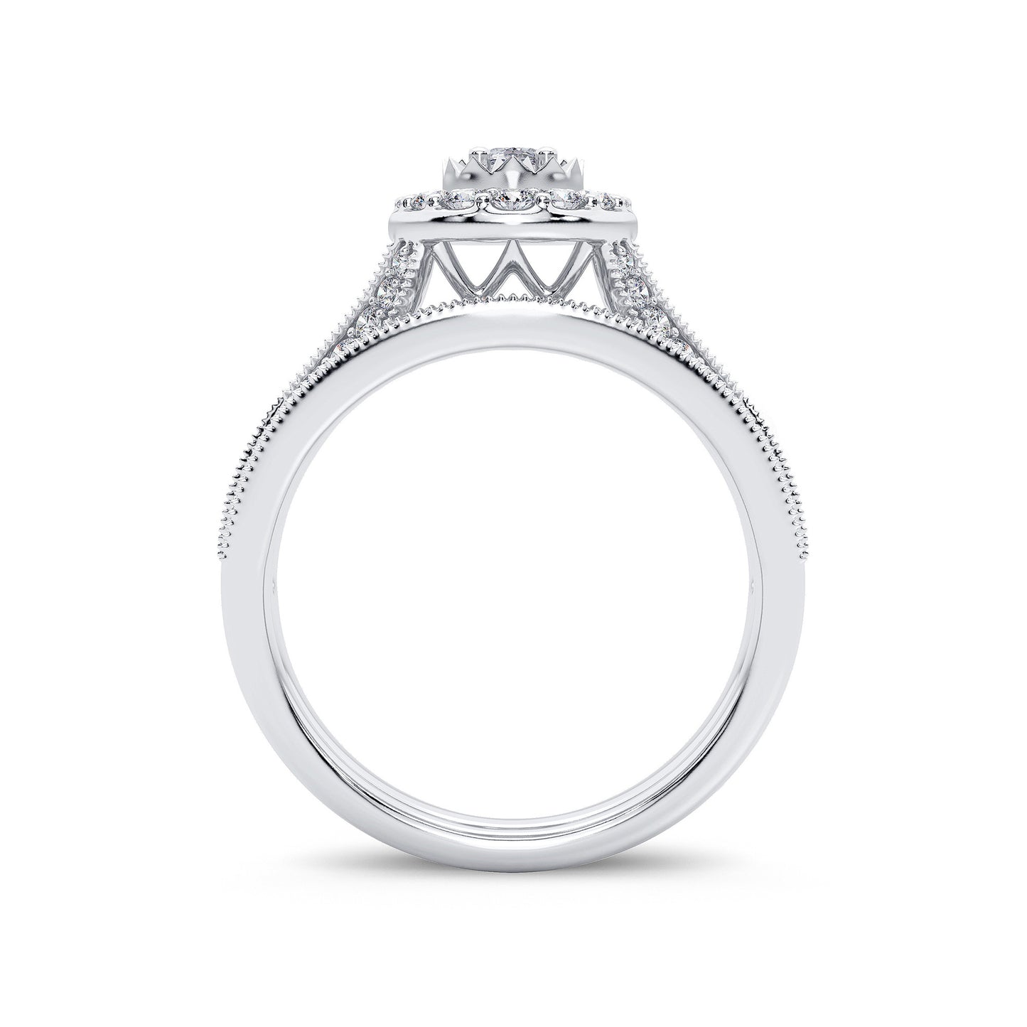 14K 1.00CT Diamond Bridal Ring