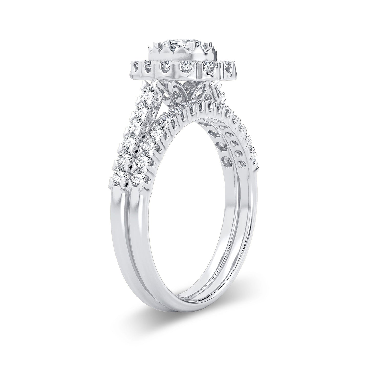 14K 1.00CT Diamond Bridal Ring
