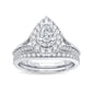 14K 0.96CT Diamond Bridal Ring