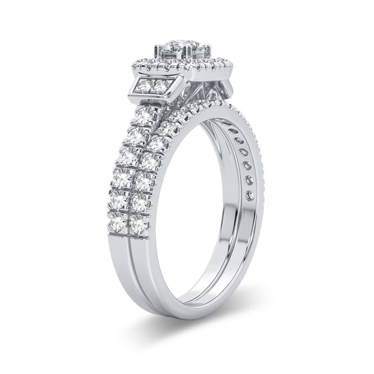 14K 1.00CT Diamond Bridal Ring