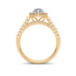14K 1.00CT Diamond Bridal Ring