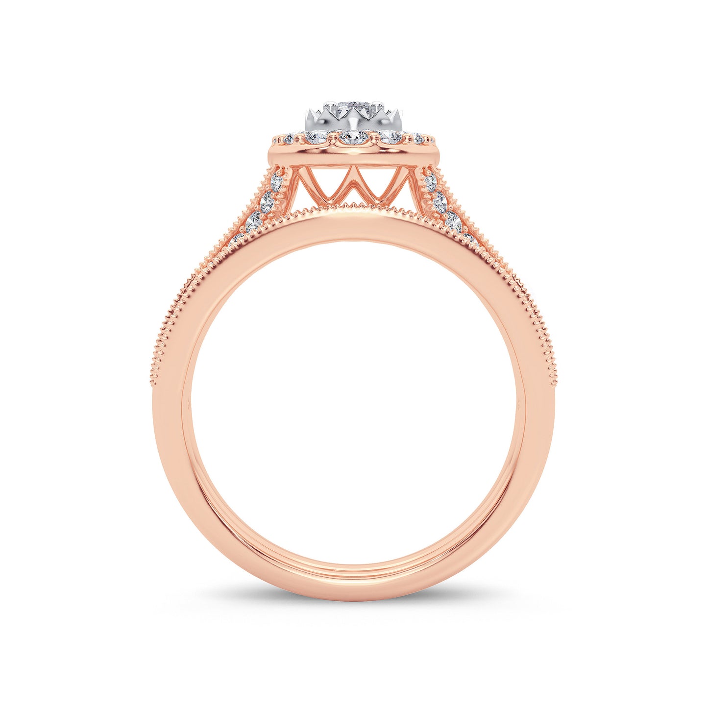 14K 1.00CT Diamond Bridal Ring