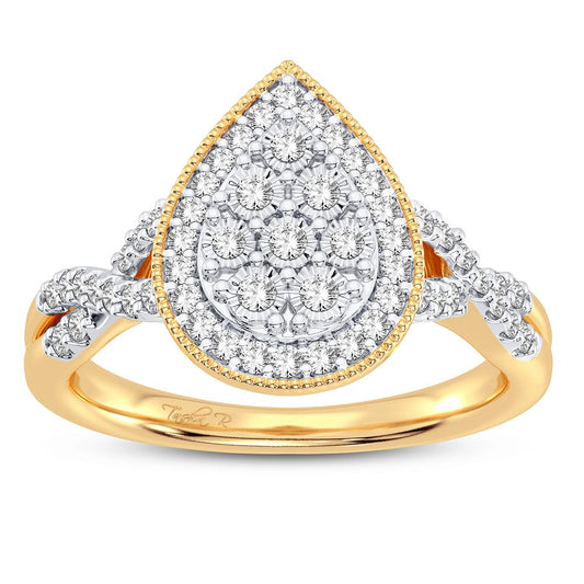 10K 0.25CT DIAMOND RING