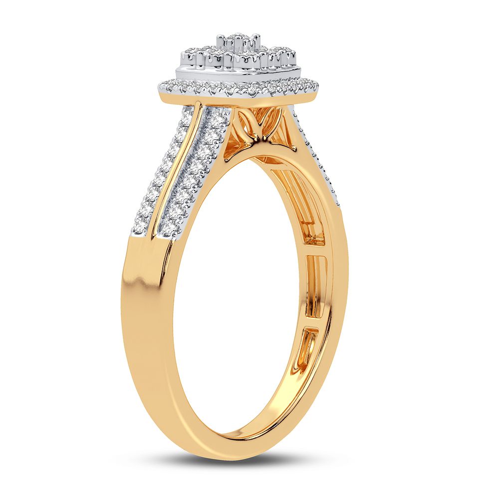 10K 0.17CT DIAMOND RING